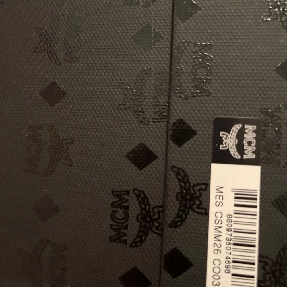 MCM Brown Logo Slide Sandals - Picture 5 of 5